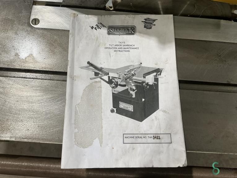Table saws Sedgwick TA 315 2020