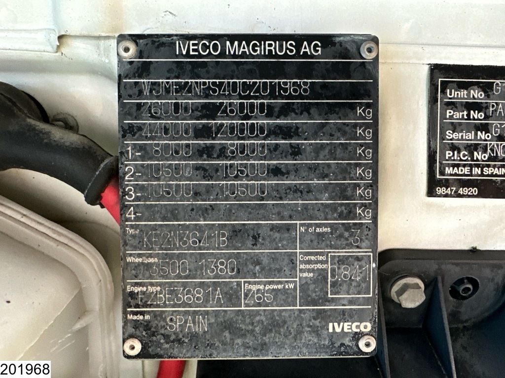 Iveco Trakker 360 6x4, Leaf spring suspension