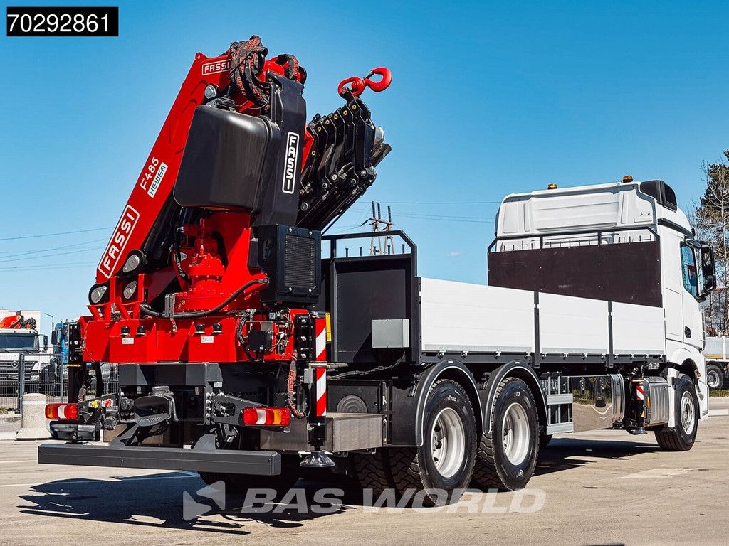 Mercedes Actros Actros 3351 6X4 NEW! Fassi F485 Kran Crane Led Navi Euro 6