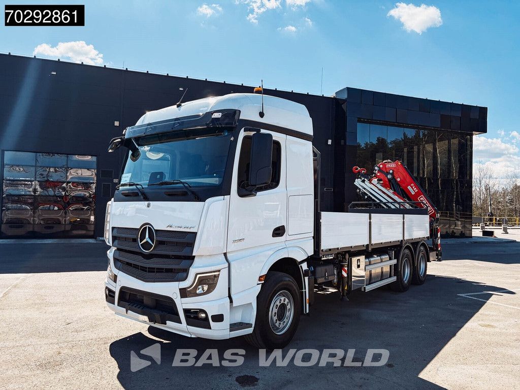 Mercedes Actros Actros 3351 6X4 NEW! Fassi F485 Kran Crane Led Navi Euro 6