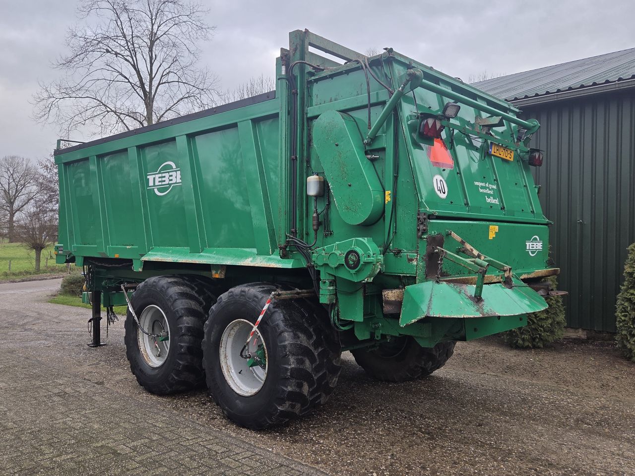 Tebbe HS 160 Breedstrooier stalmeststrooier strooier compoststro