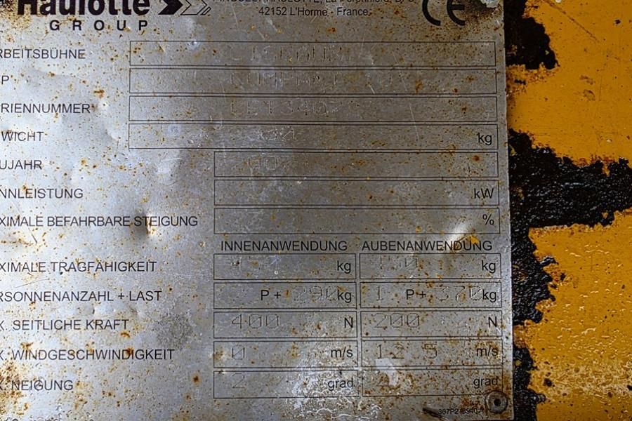 Haulotte Compact 10 Electric, 10m Working Height, 450kg Cap