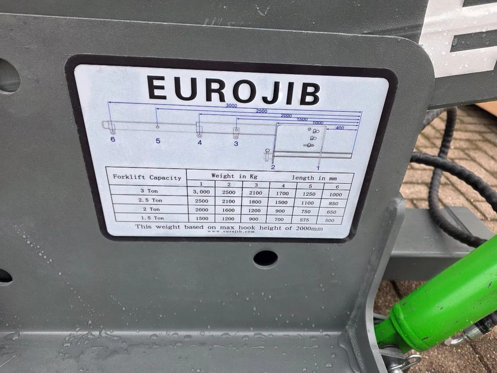 Linde Hijsjib kraanarm lastarm hydrolisch 3 ton