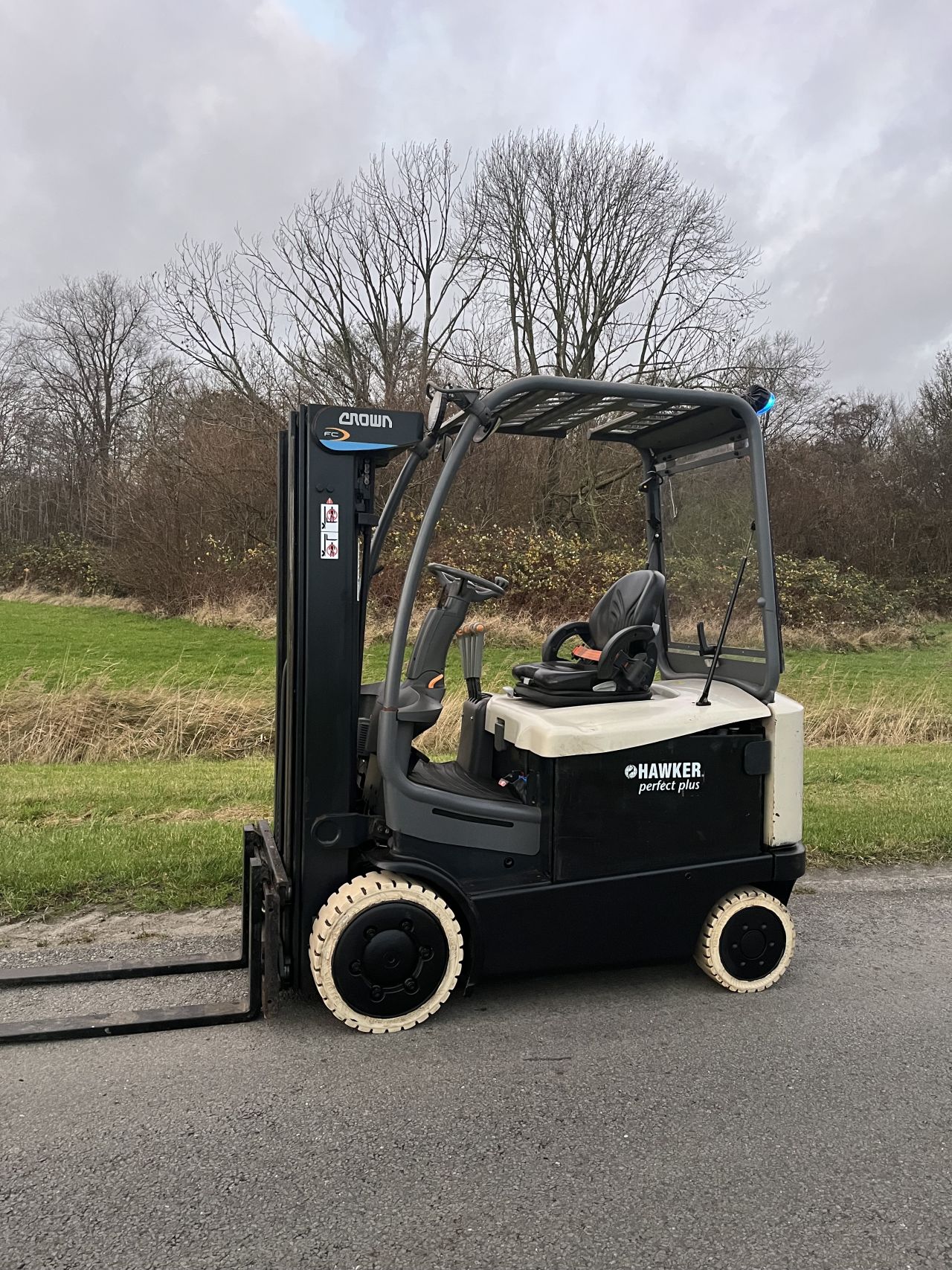 Crown FC5225 elektrische heftruck triplo sideshift