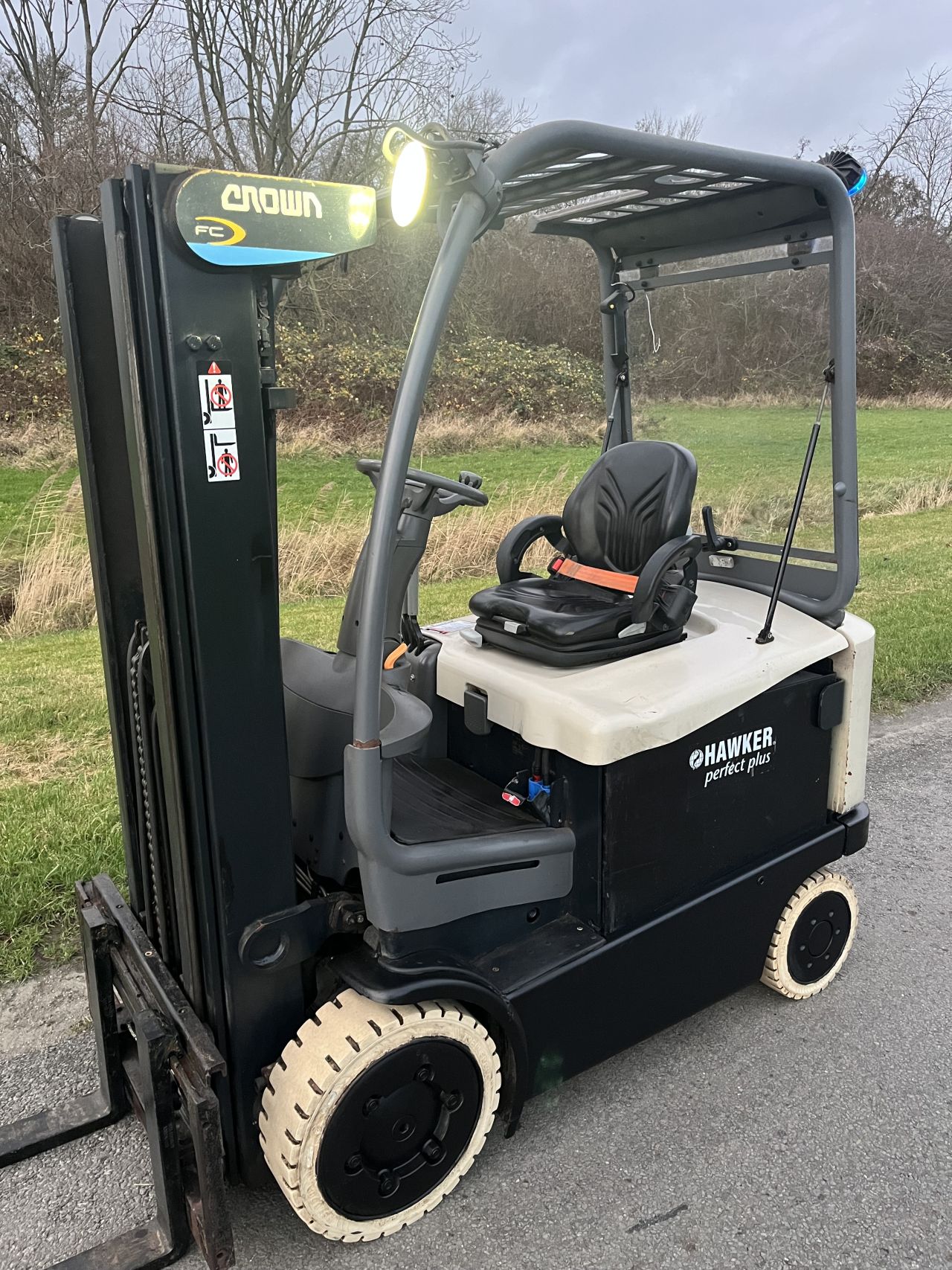 Crown FC5225 elektrische heftruck triplo sideshift