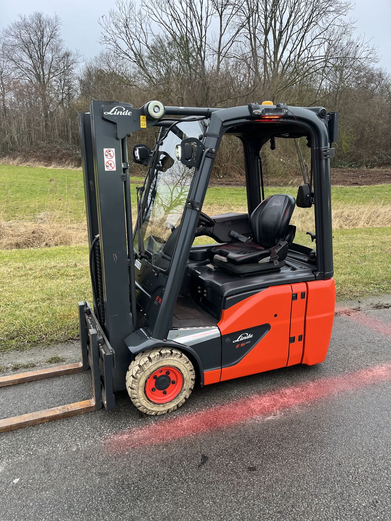 Linde E16C-02 elektrische heftruck triplo sideshift