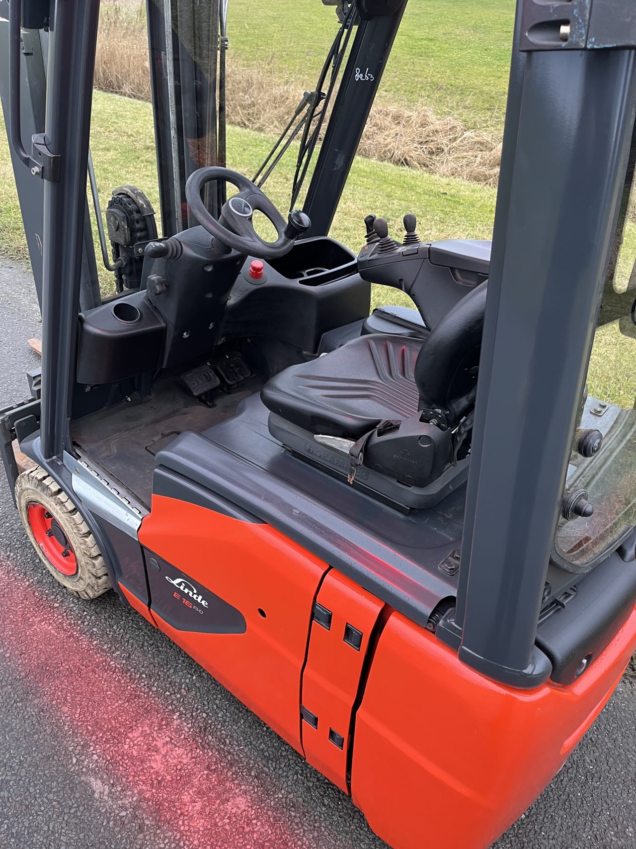 Linde E16C-02 elektrische heftruck triplo sideshift