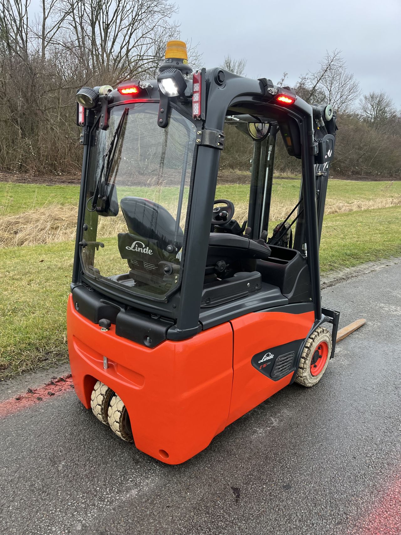 Linde E16C-02 elektrische heftruck triplo sideshift