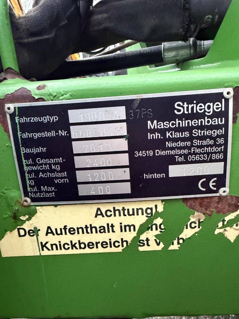 Articulated loader Striegel 190DYA Diesel 37hp 2013