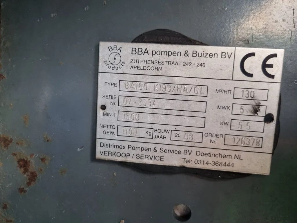 BBA BA100K D193 HATZ 1D81z