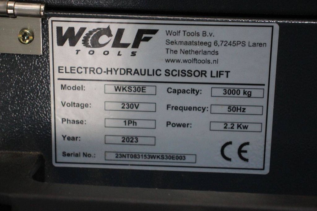 Scherenbühne Wolf WKS30E 3000kg 2023