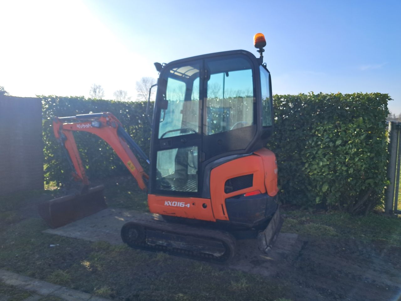 Minigraver Kubota KX016-4 / Minikraan / Graafmachine
