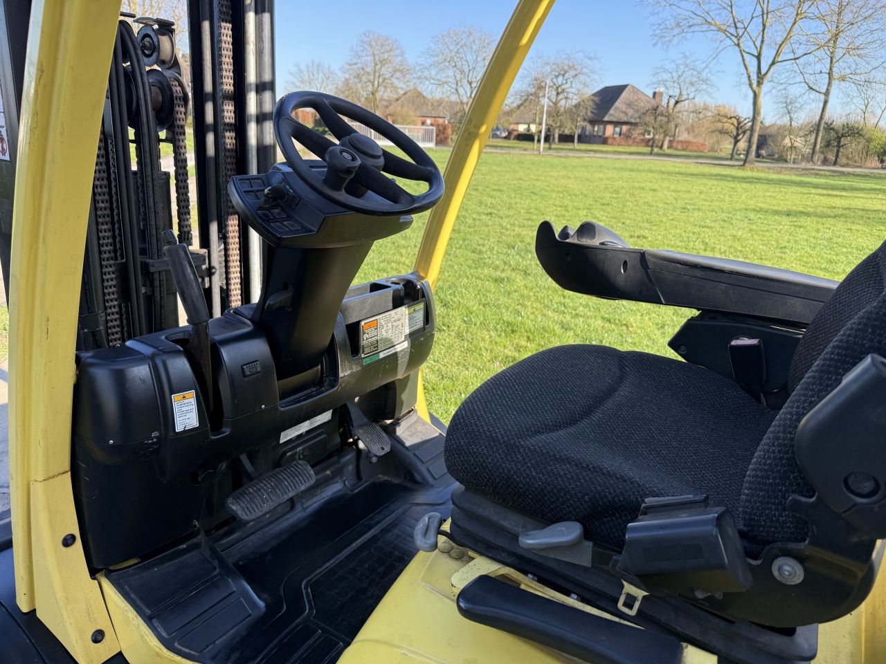 Hyster 3,5 tonner lpg heftruck triplex 6.4M freelift Sideshift