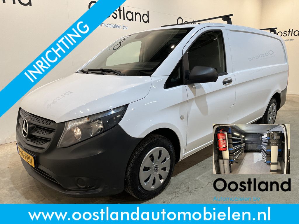 Mercedes-Benz Vito 114 CDI Lang Servicebus / Sortimo Inrichting / Euro 6 / Airco / Cruise Control / PDC / Trekhaak / Klep / 3-Zits