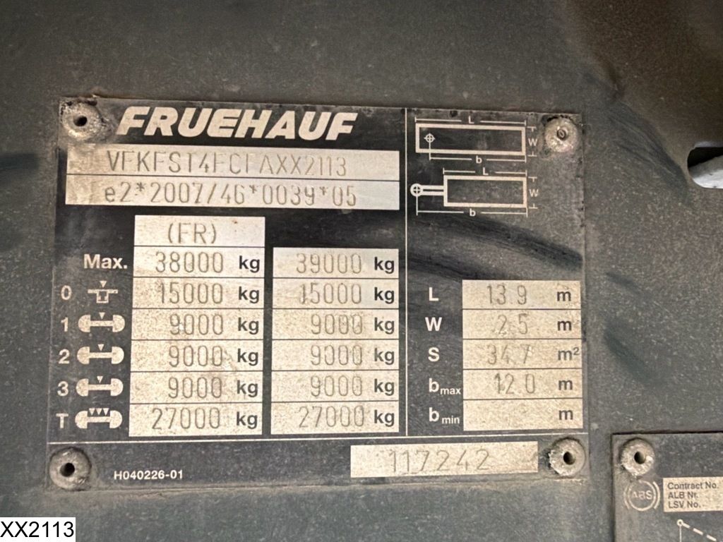 Fruehauf Tautliner Libner openbox C+, Edscha
