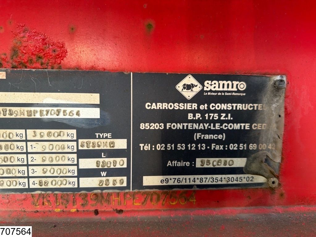 Samro open laadbak Palfinger PK 15500 Roller crane