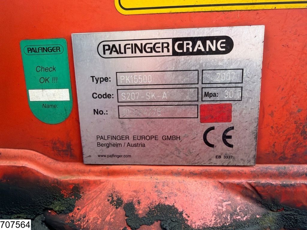 Samro open laadbak Palfinger PK 15500 Roller crane