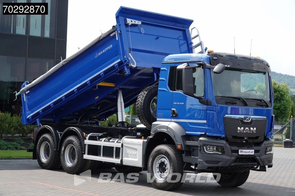 MAN TGS TGS 33.440 6X4 NEW! 3-way KH kipper Steelsuspension Big-Axle Manual Euro 6