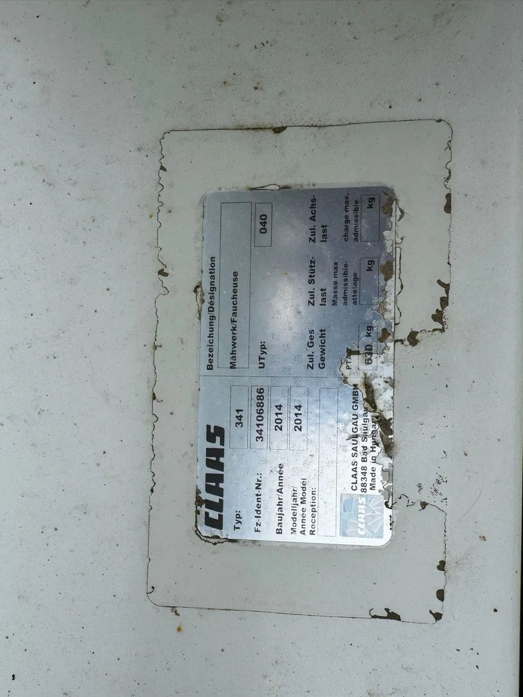 Claas Corto 290 FN trommelmaaier frontmaaier