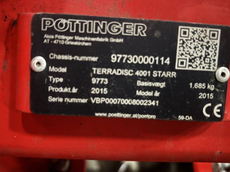 Pöttinger Terradisc 4001 Starr Pöttinger Terradisc 4001 Starr