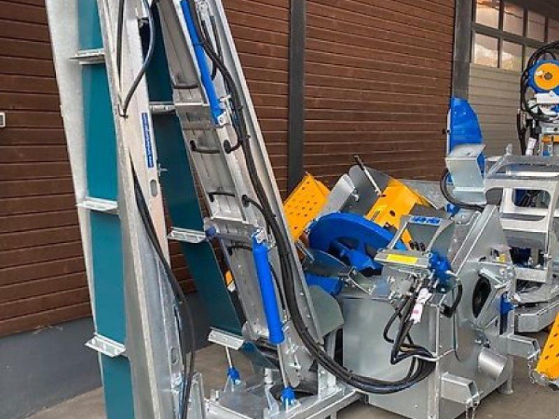 Binderberger Liegendspalter Kreissäge Förderband Wind