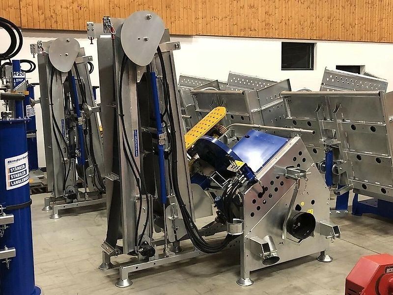 Binderberger Spalter Kreissäge Förderband Rückezange