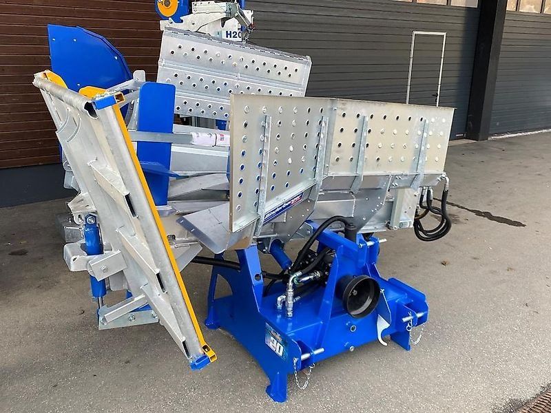 Binderberger Spalter Kreissäge Förderband Rückezange