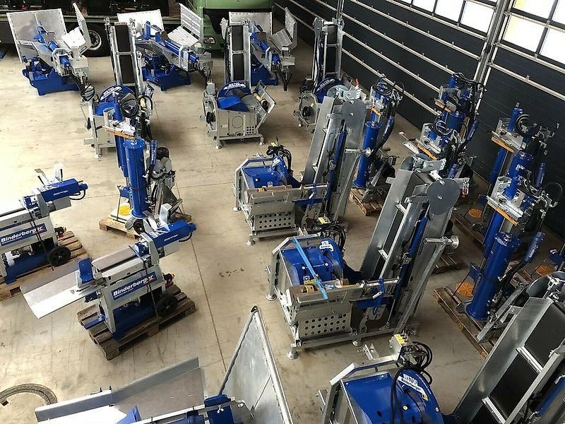 Binderberger Liegendspalter Kreissäge Förderband