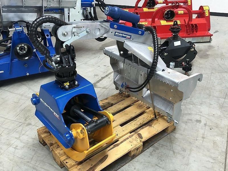 Binderberger Spalter Kreissäge Förderband Rückezange