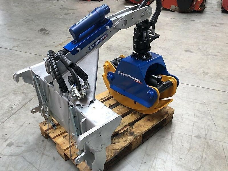 Binderberger Spalter Kreissäge Förderband Rückezange