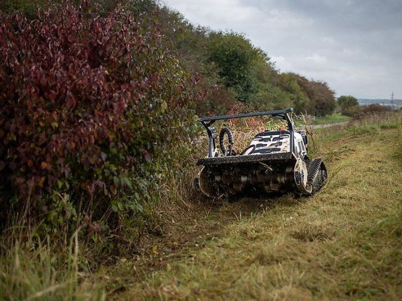 Hymach Funkraupe Geräteträger Mähraupe Mulchraupe Forstraupe