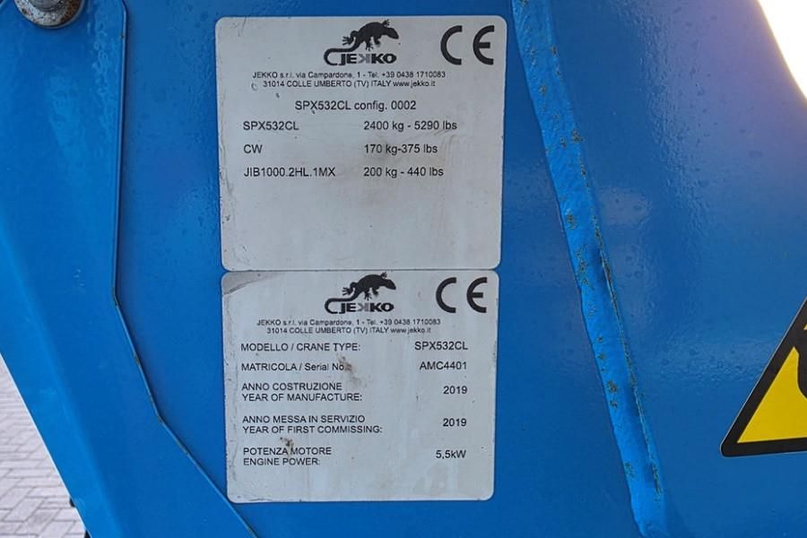 Jekko SPX532CL-2 Electric, Remote Controlled, 17.3m Lift