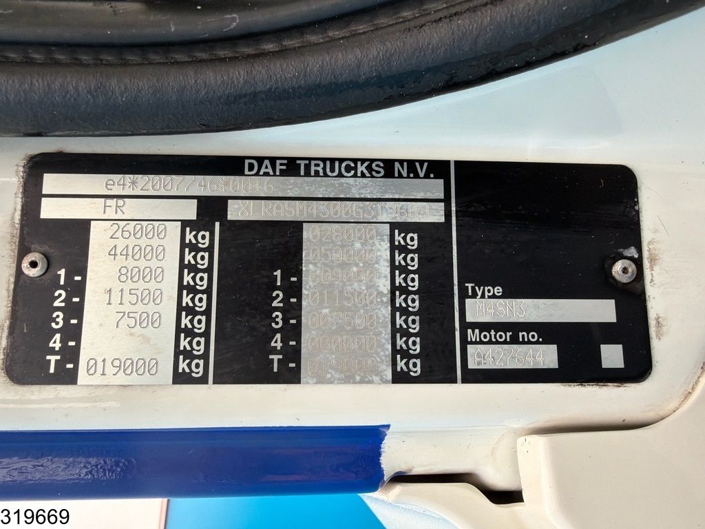 DAF CF 530 6x2, EURO 6d, Lift axle