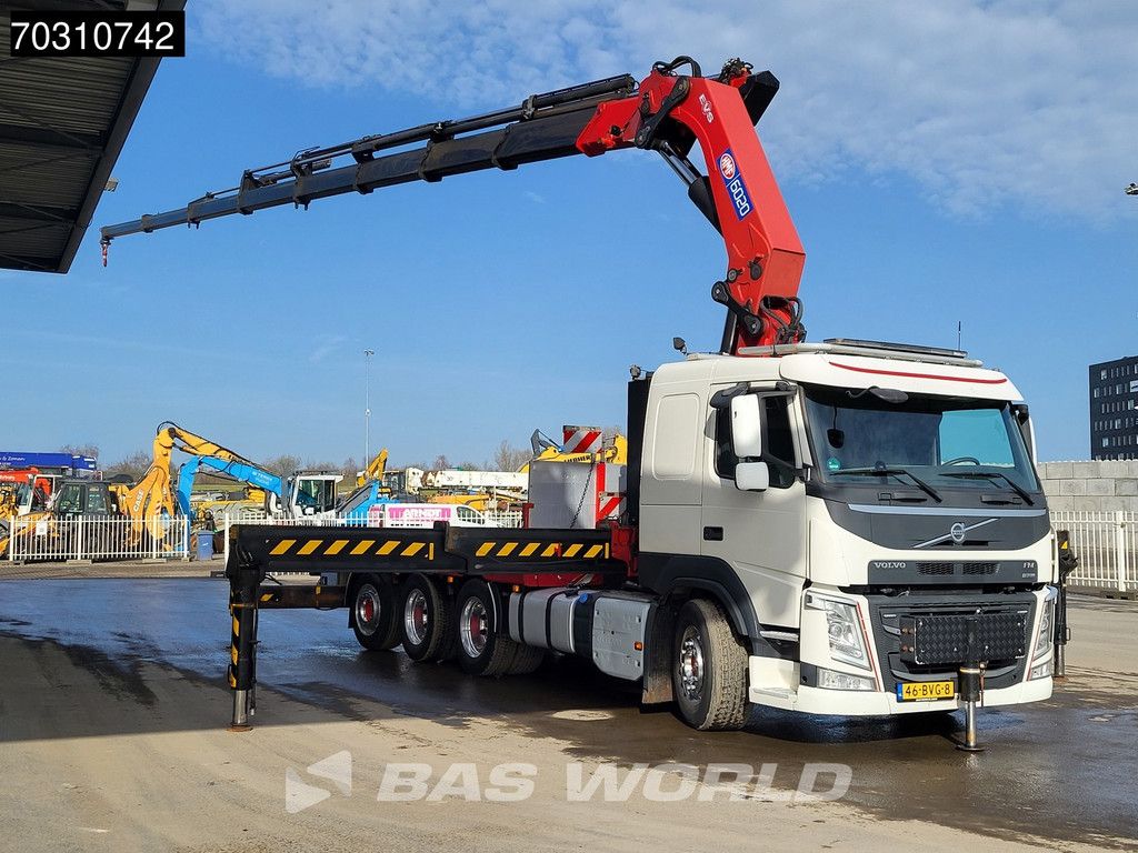 Volvo FM 540 8X4 NL-truck HMF 6020 K Crane 8 extension Lift+steering axle Automatic Euro 6