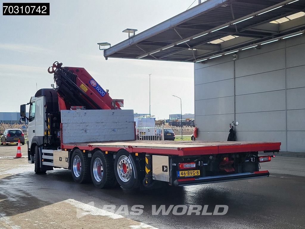 Volvo FM 540 8X4 NL-truck HMF 6020 K Crane 8 extension Lift+steering axle Automatic Euro 6