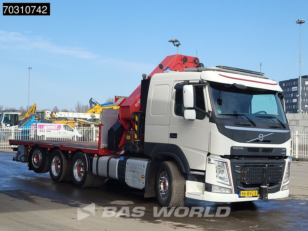Volvo FM 540 8X4 NL-truck HMF 6020 K Crane 8 extension Lift+steering axle Automatic Euro 6