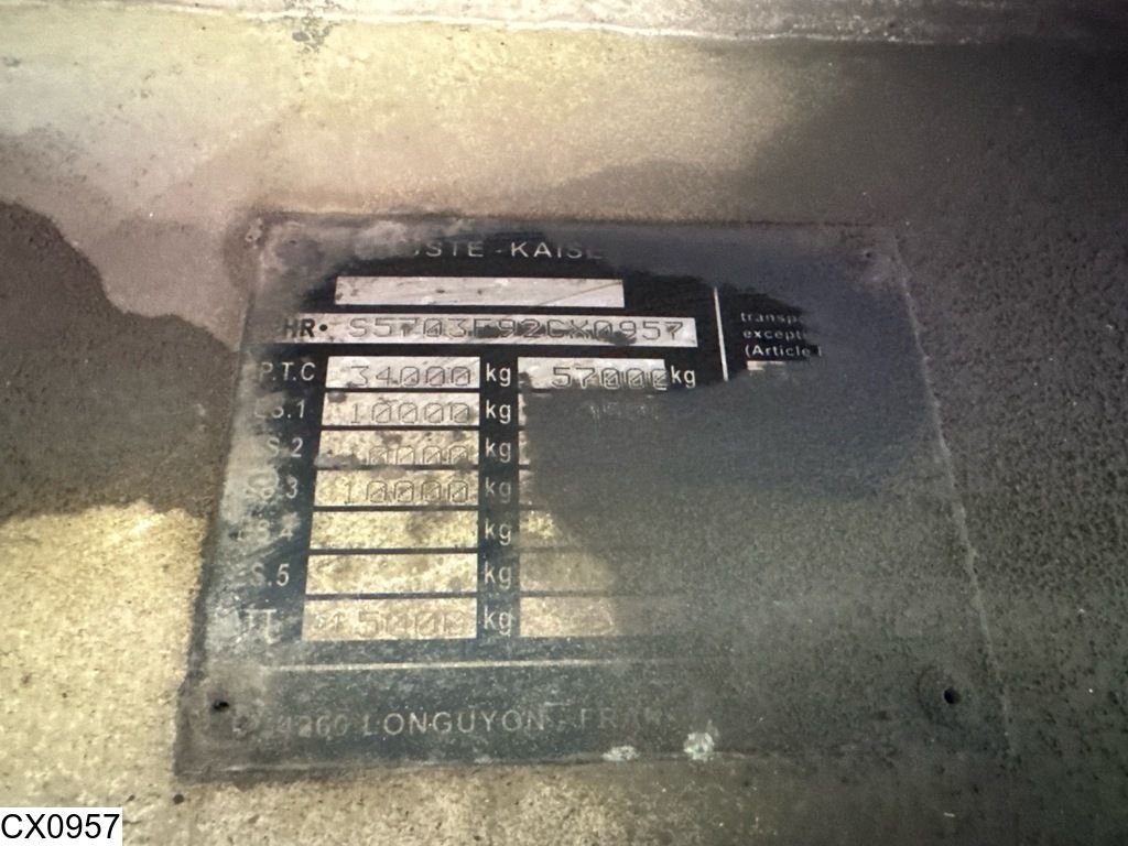 Kaiser Lowbed 57.000 kg, 255cm + 2x 22cm