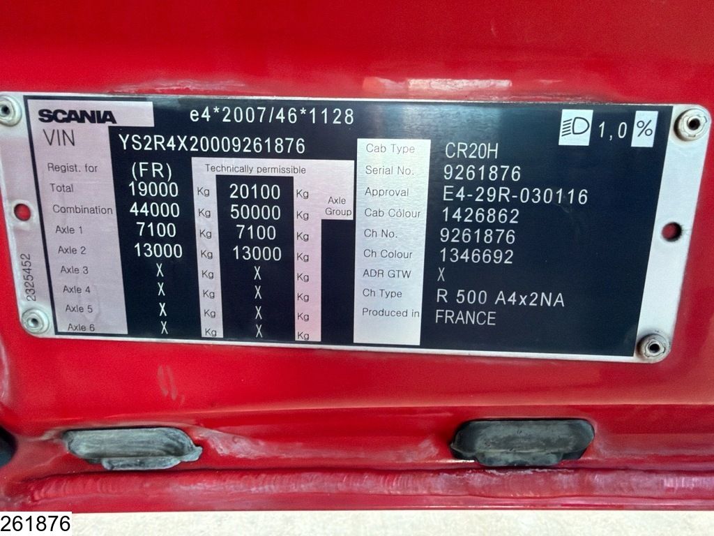 Scania R 500 EURO 6, Retarder, Standairco