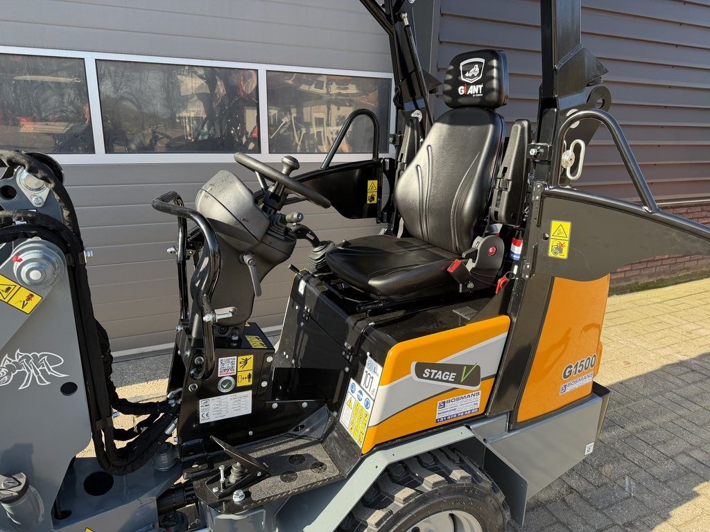 Giant G1500 minishovel NIEUW met klapdak