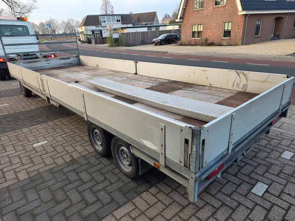 Hulco Schamelwagen 6m aanhanger Plateau
