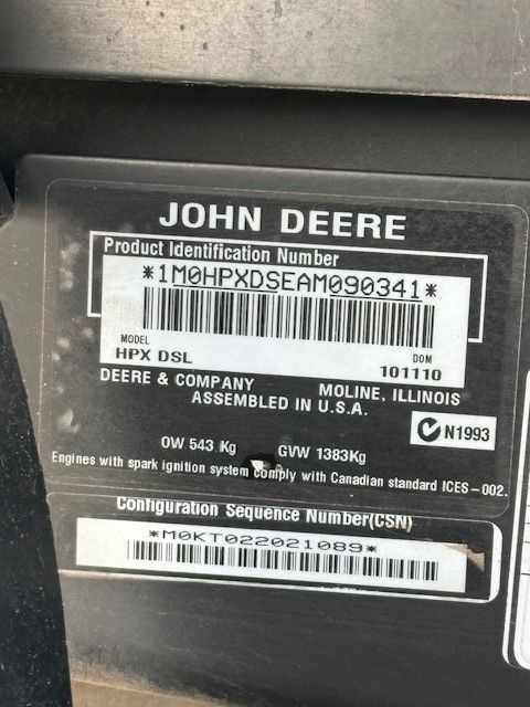 John Deere Gator HPX Diesel