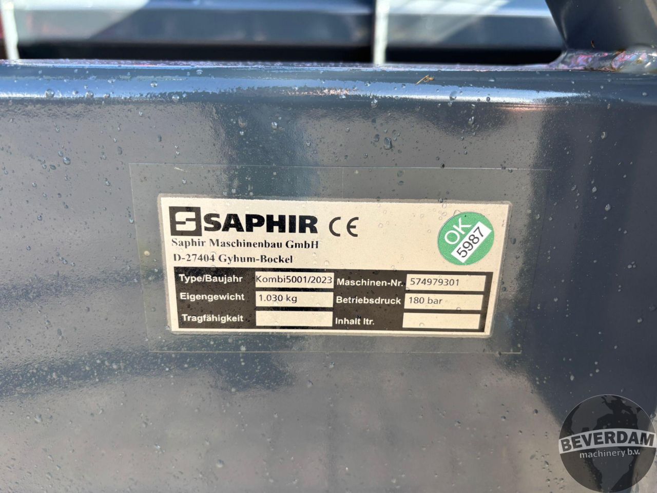Saphir Kombi 5001 maisschuif