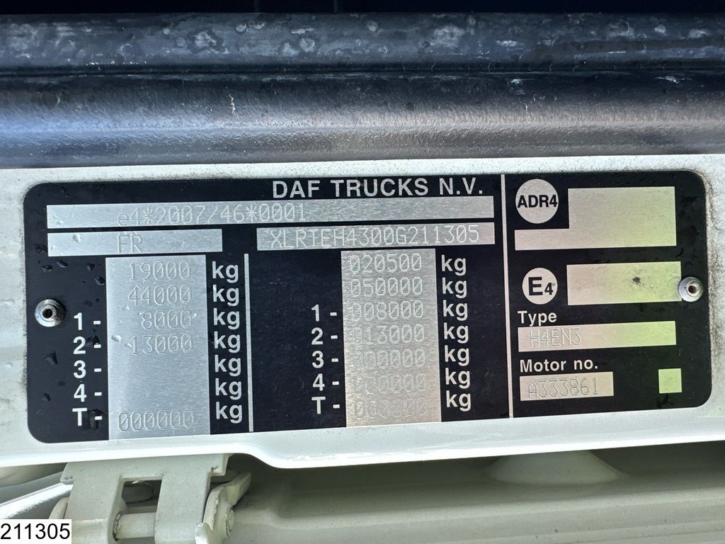 DAF XF 530 EURO 6, Standairco, Retarder