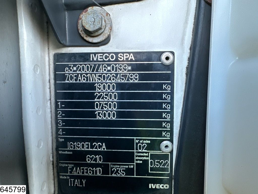 Iveco 190EL32 EURO 6, Dhollandia, Thermo King