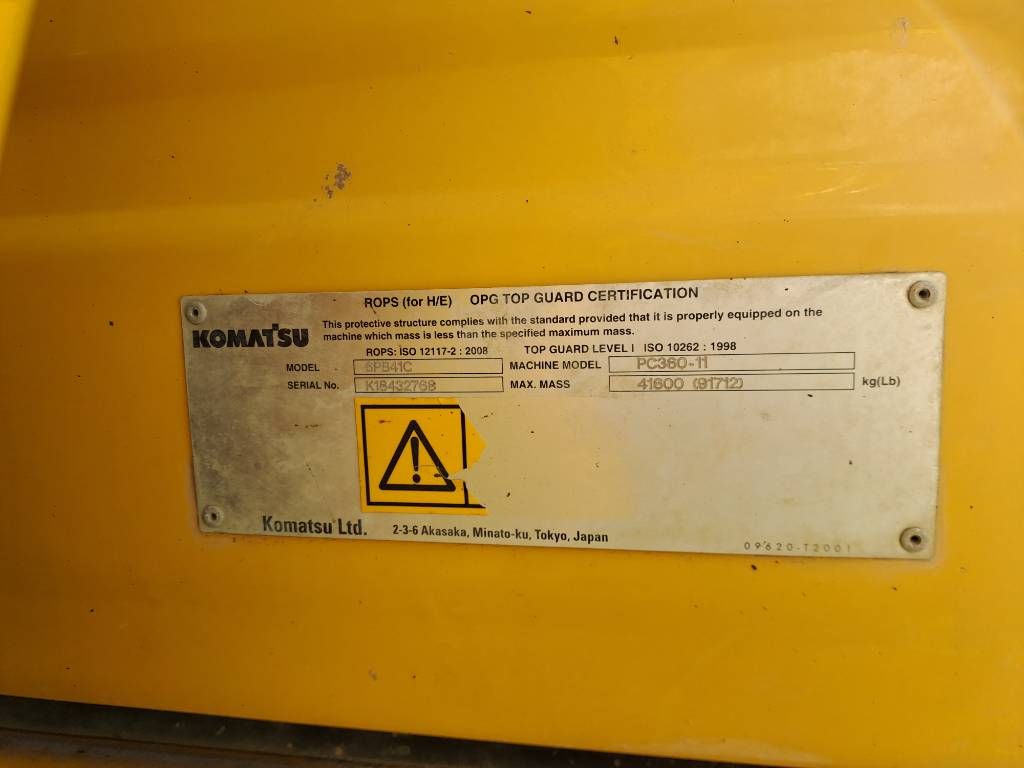 Komatsu PC360LC-11 (17m Longreach + Full Topcon 3D GPS)