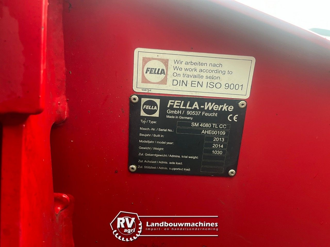 Fella SM 4080 TL weinig hectares!