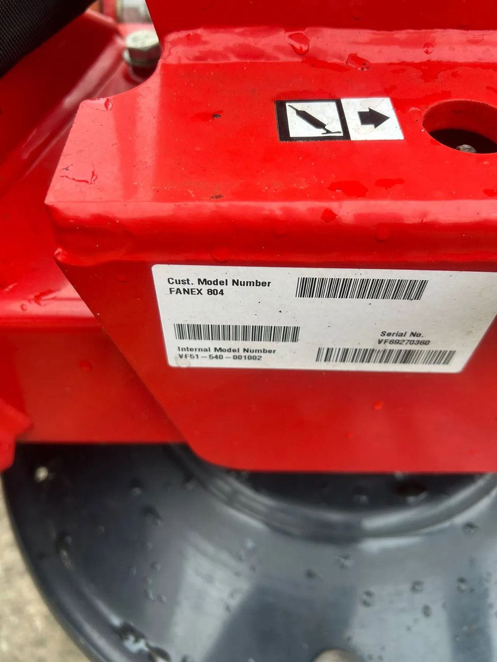 Vicon Fanex 804 Schudder schuinstelling