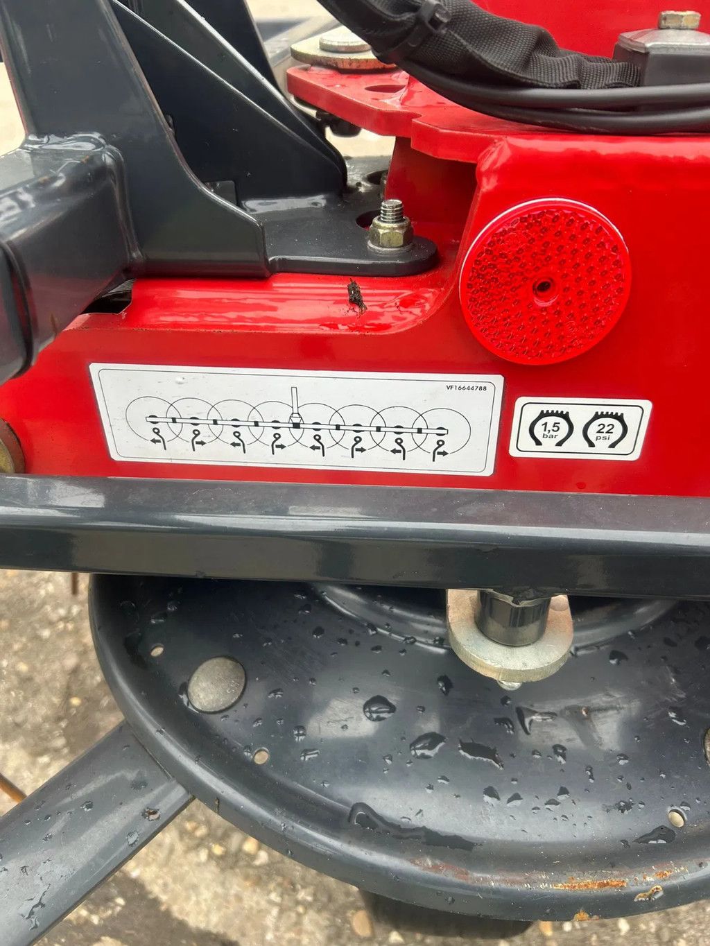 Vicon Fanex 804 Schudder schuinstelling