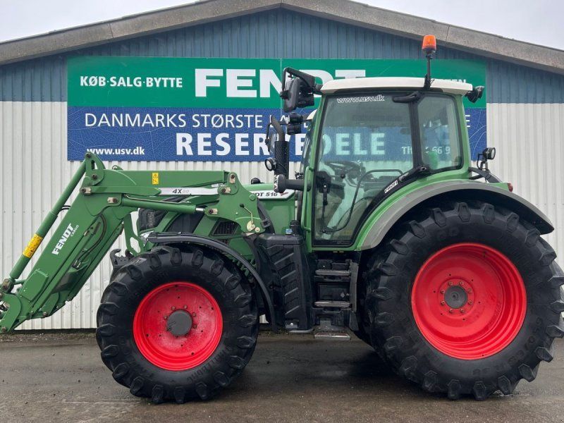 Fendt 516 Vario SCR Profi Med Front PTO + 4x80 Frontlæsser
