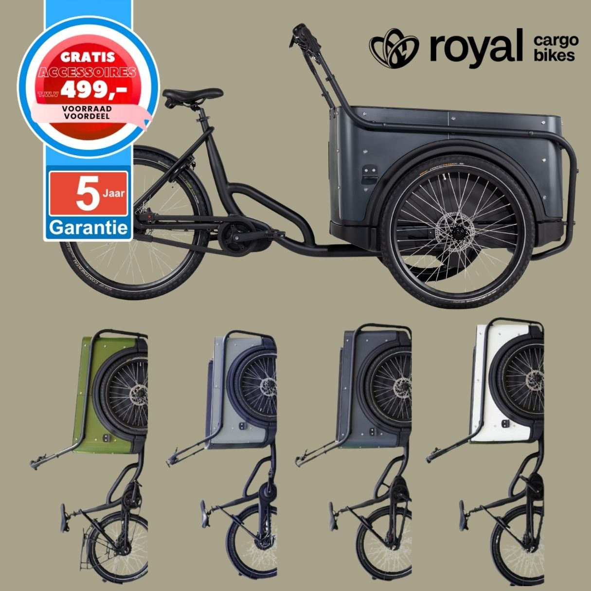 Royal Cargo Bike elektrische bakfiets Nederlandse bakfietsen